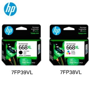 Kit Tinta HP 668XL (7FP38VL-7FP39VL) Black y Tricolor DeskJet 6575 Original