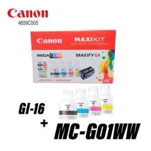 Cabezal canon MAXIFY GX5010 GX6010 GX7010 + Kit de cartuchos GI-160 BK C M Y